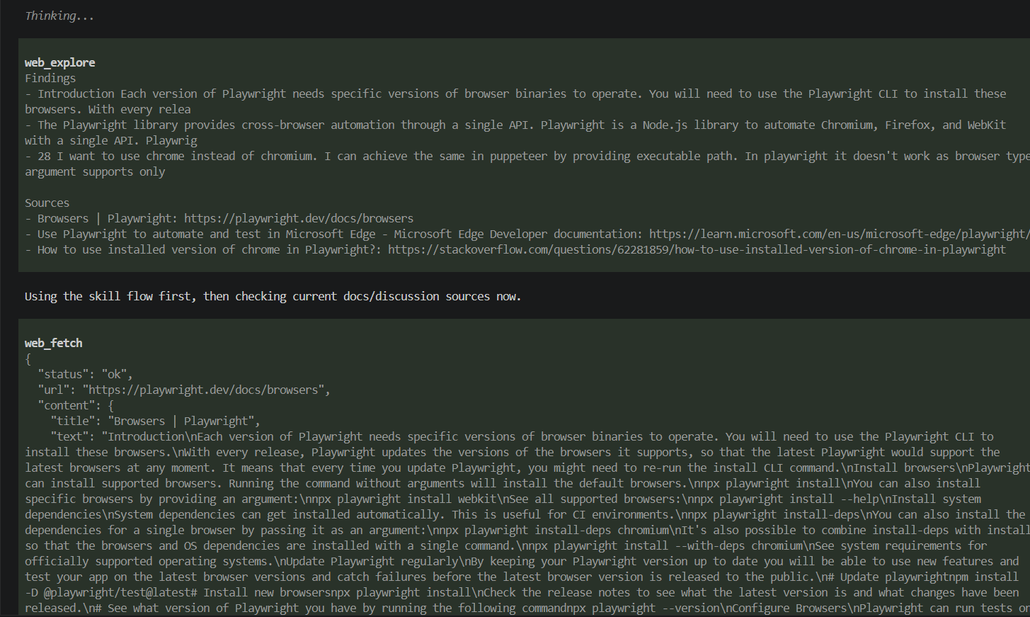 Before 0.3.0 transcript output